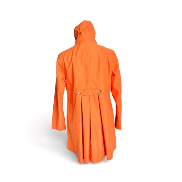 NWOT Lands' End Vibrant Orange Rain Coat - Picture 4 of 12